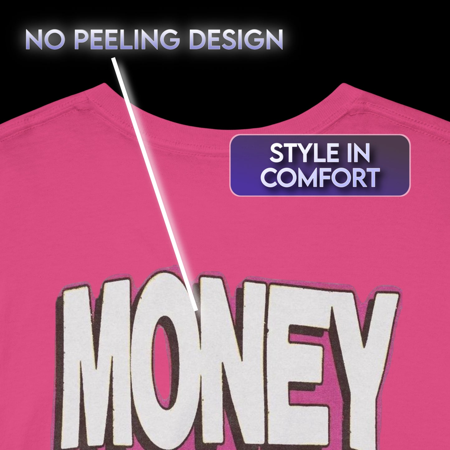 The Motive Is Money Graphic Heavy Cotton Tee