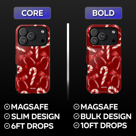 Candy Canes & Bows Phone Case