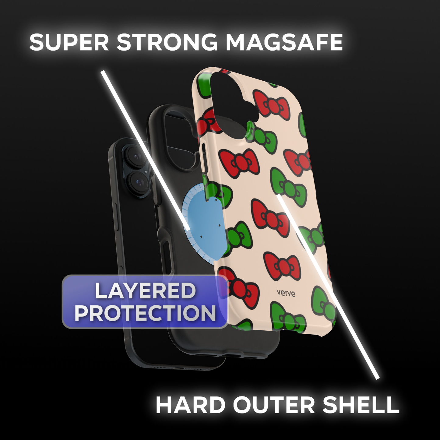 Hello Kitty Red & Green Bows Phone Case