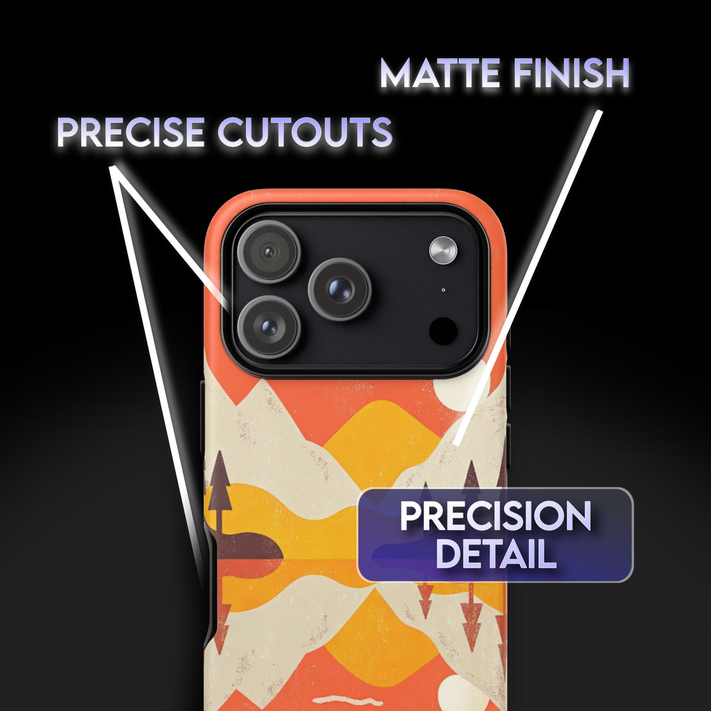Sunset Mountain Vintage Phone Case