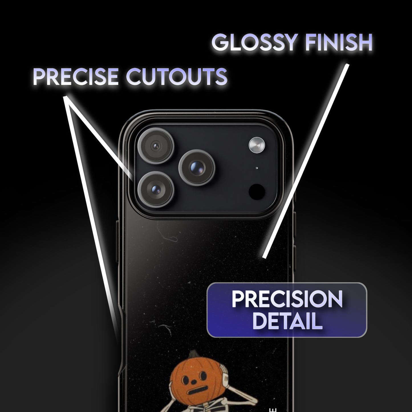Pumpkin Head Skeleton Phone Case