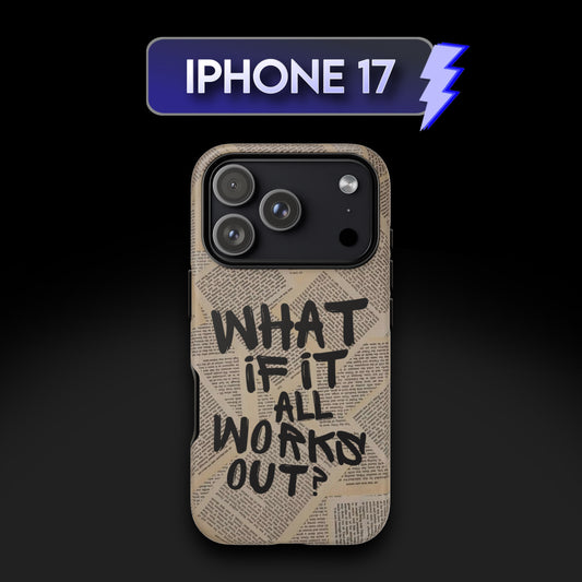 What If It All Works Out Newspaper Phone Case