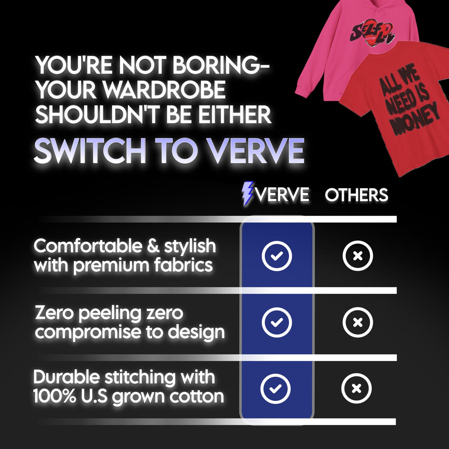 Verve Heavy Hoodie Sweatshirt