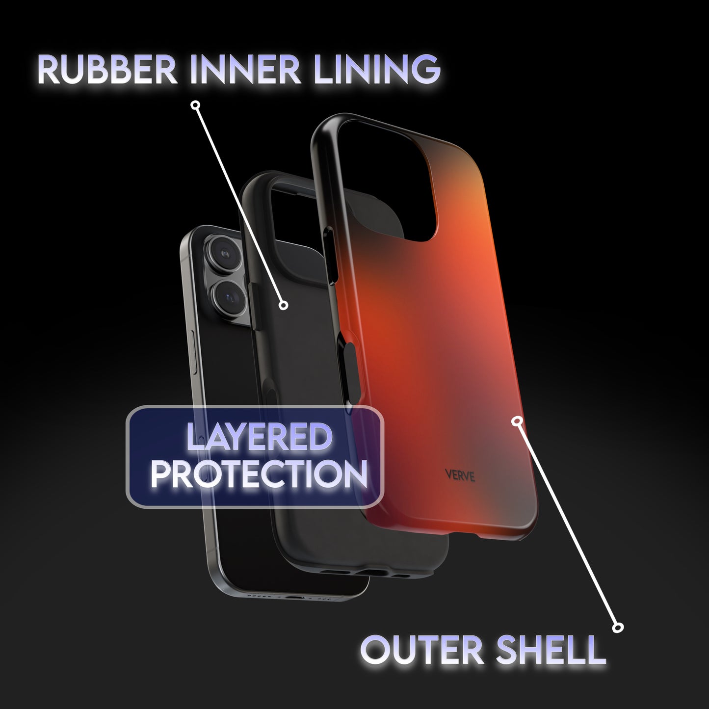 Orange Gradient Phone Case