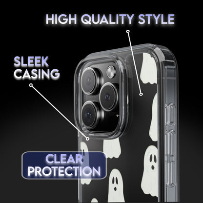 Ghosts Clear Phone Case