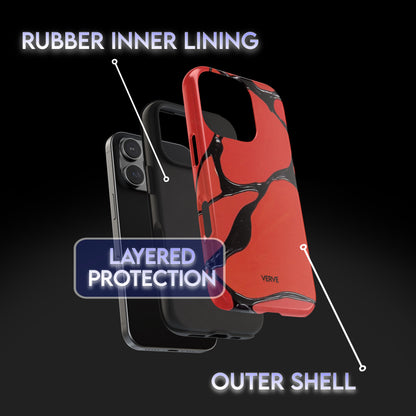 Burning Black Chrome Phone Case