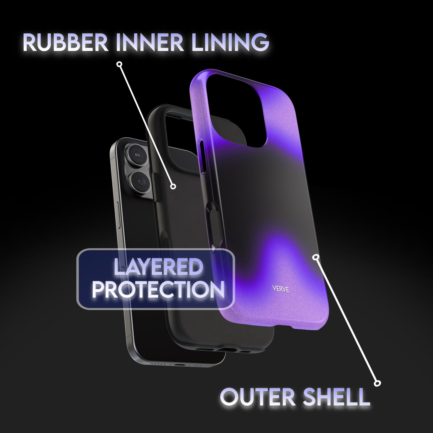 Deep Purple Gradient Phone Case