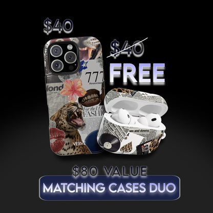 Y2K Newspaper AirPod Case
