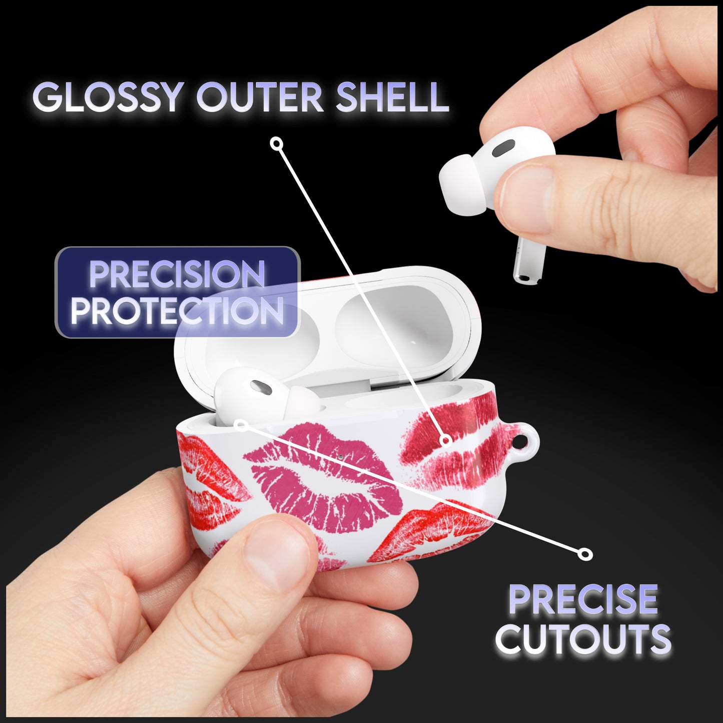 Kiss Print AirPod Case