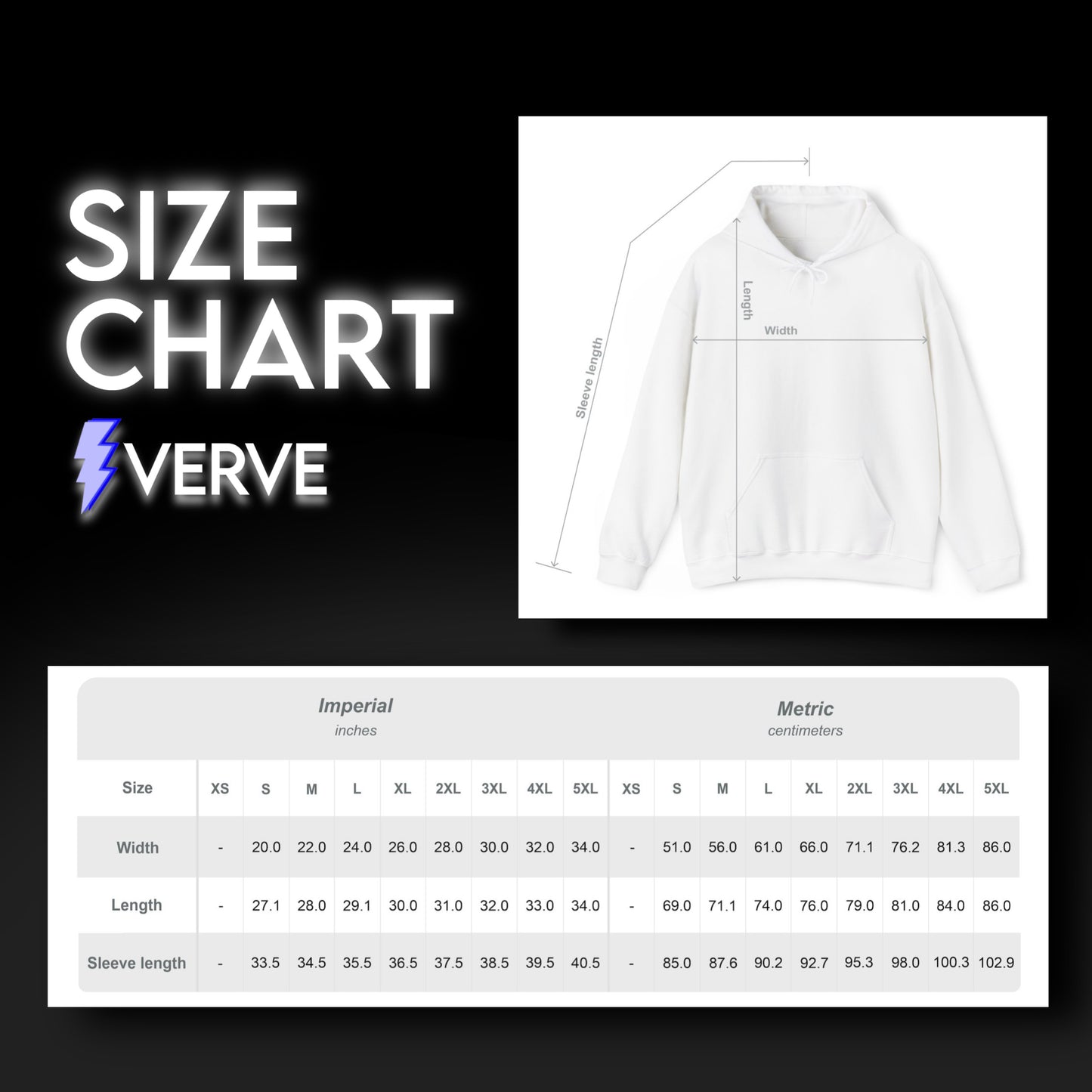 VERVE Heavy Hoodie Sweatshirt