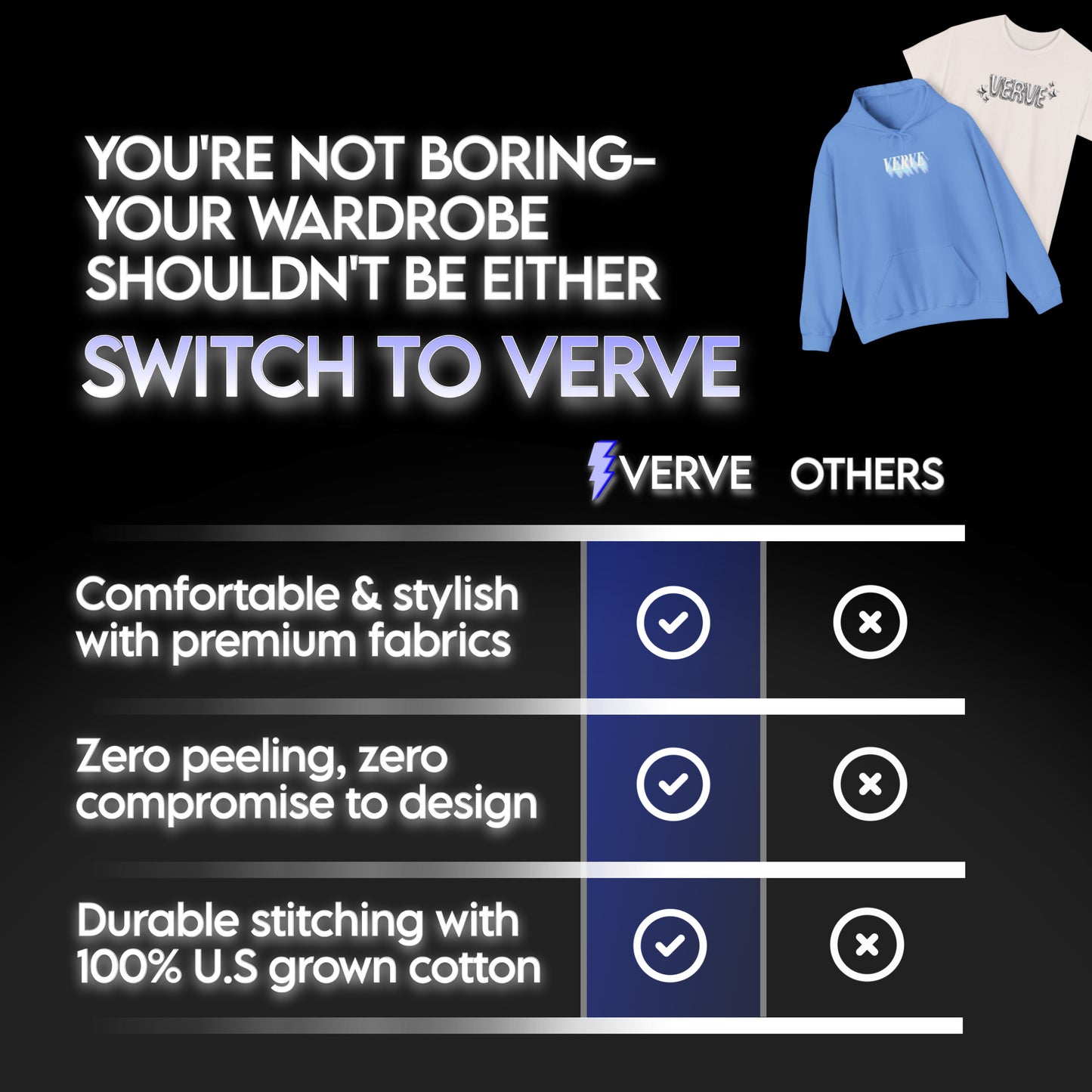 VERVE Heavy Hoodie Sweatshirt