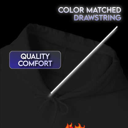 Burning Heart Heavy Hoodie Sweatshirt