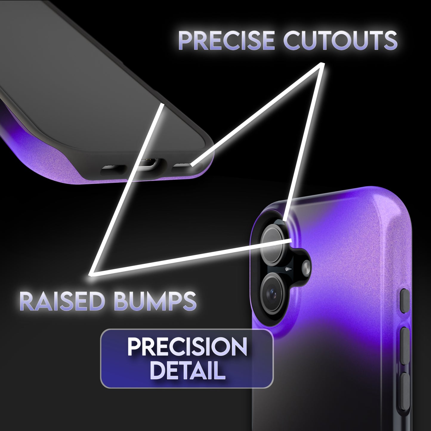 Deep Purple Gradient Phone Case