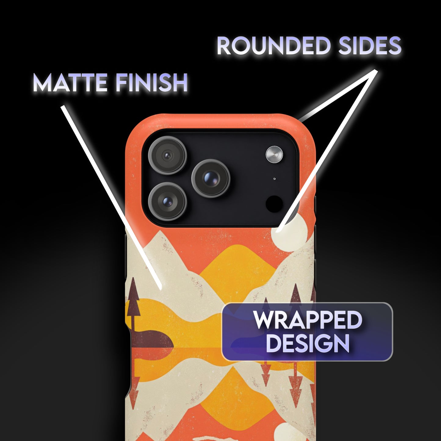 Sunset Mountain Vintage Phone Case