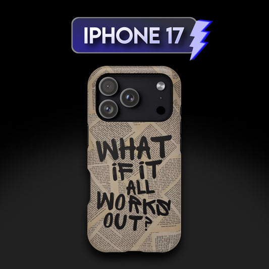 What If It All Works Out Newspaper Phone Case