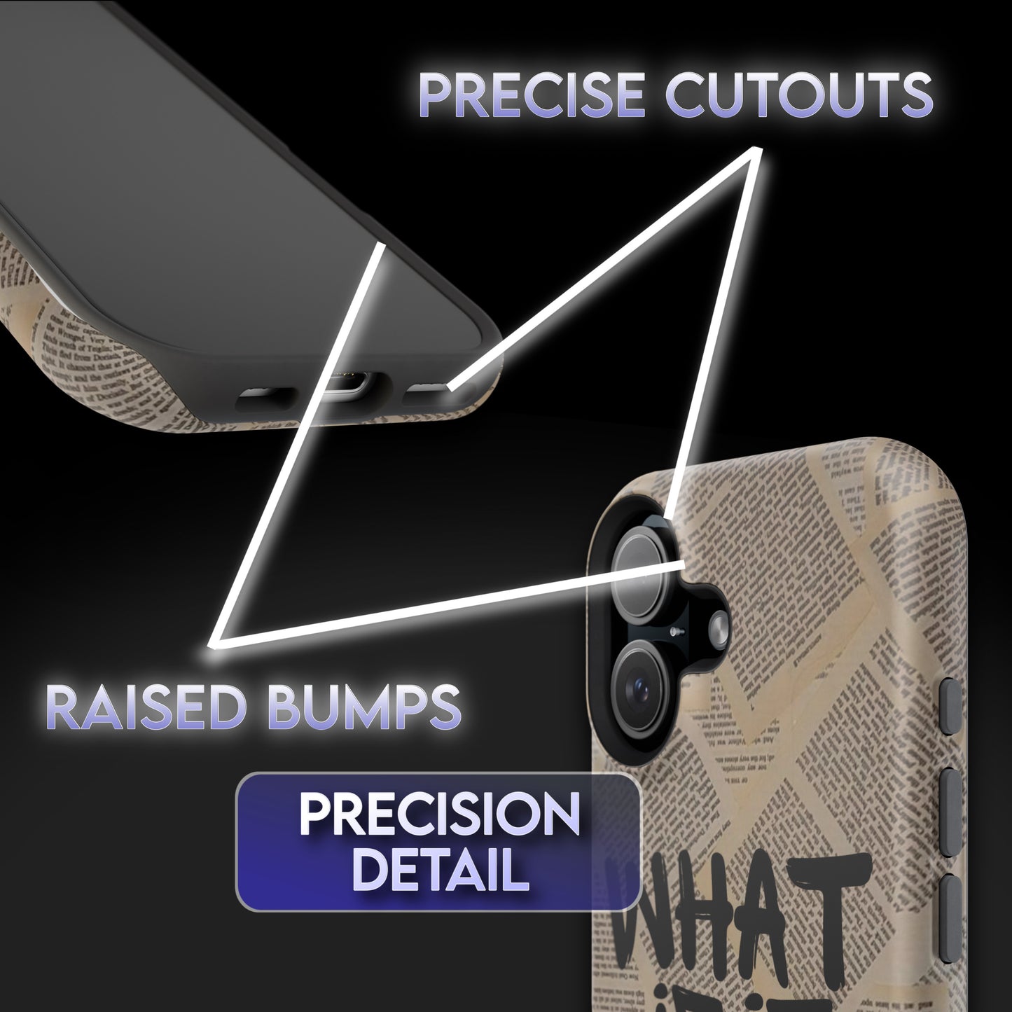 What If It All Works Out Newspaper Phone Case