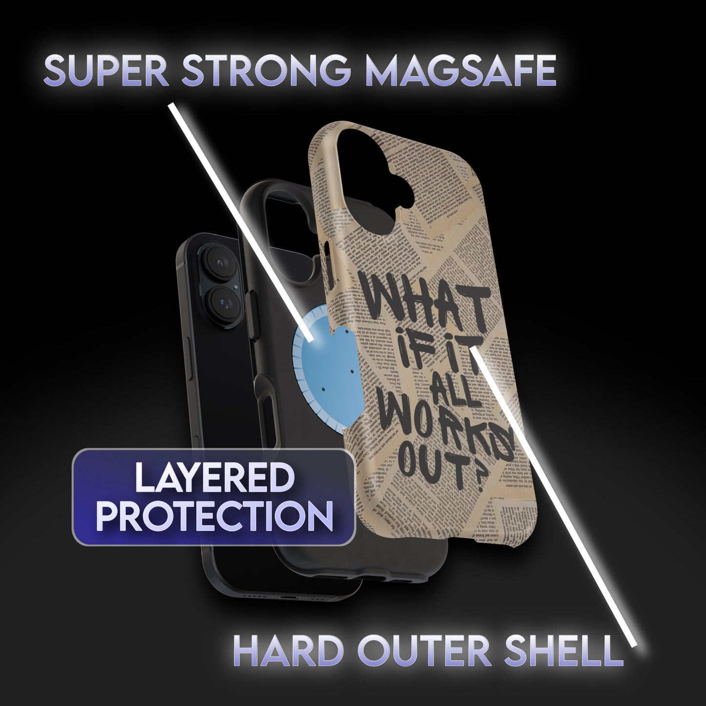 What If It All Works Out Newspaper Phone Case