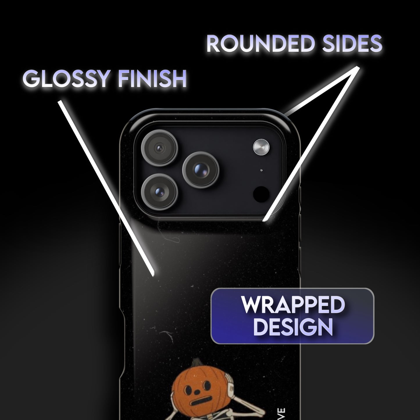 Pumpkin Head Skeleton Halloween Phone Case