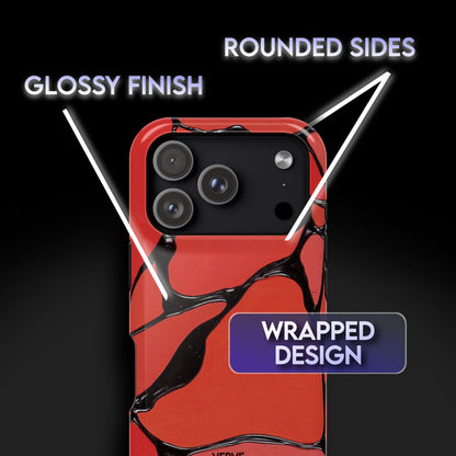 Burning Black Chrome Phone Case