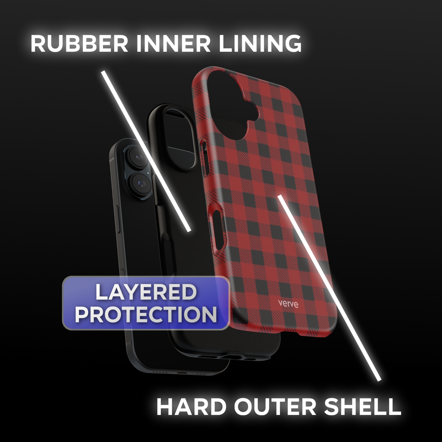 Red Plaid Phone Case