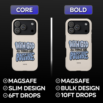 With God All Things Are Possible Phone Case