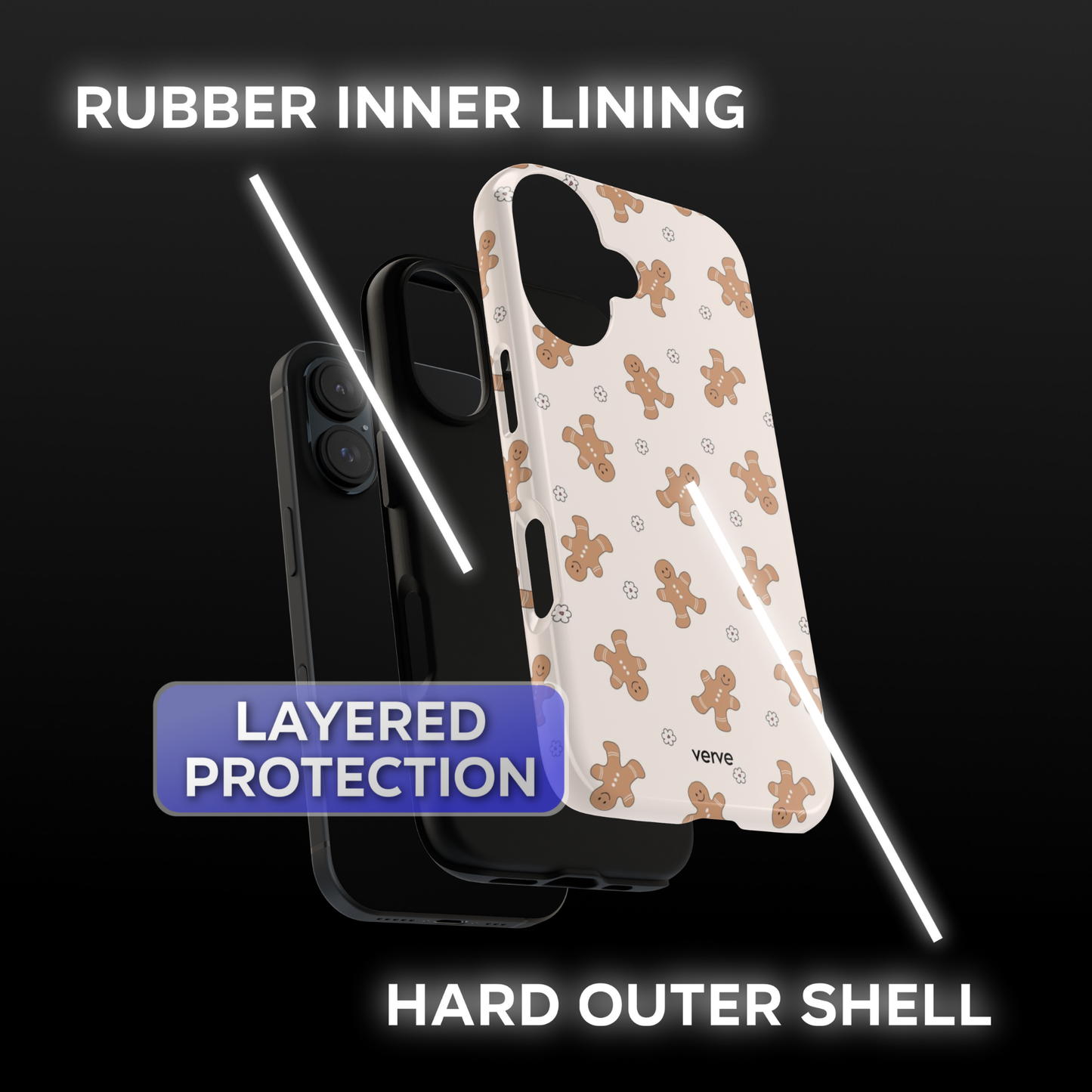 Gingerbread Flowers Phone Case