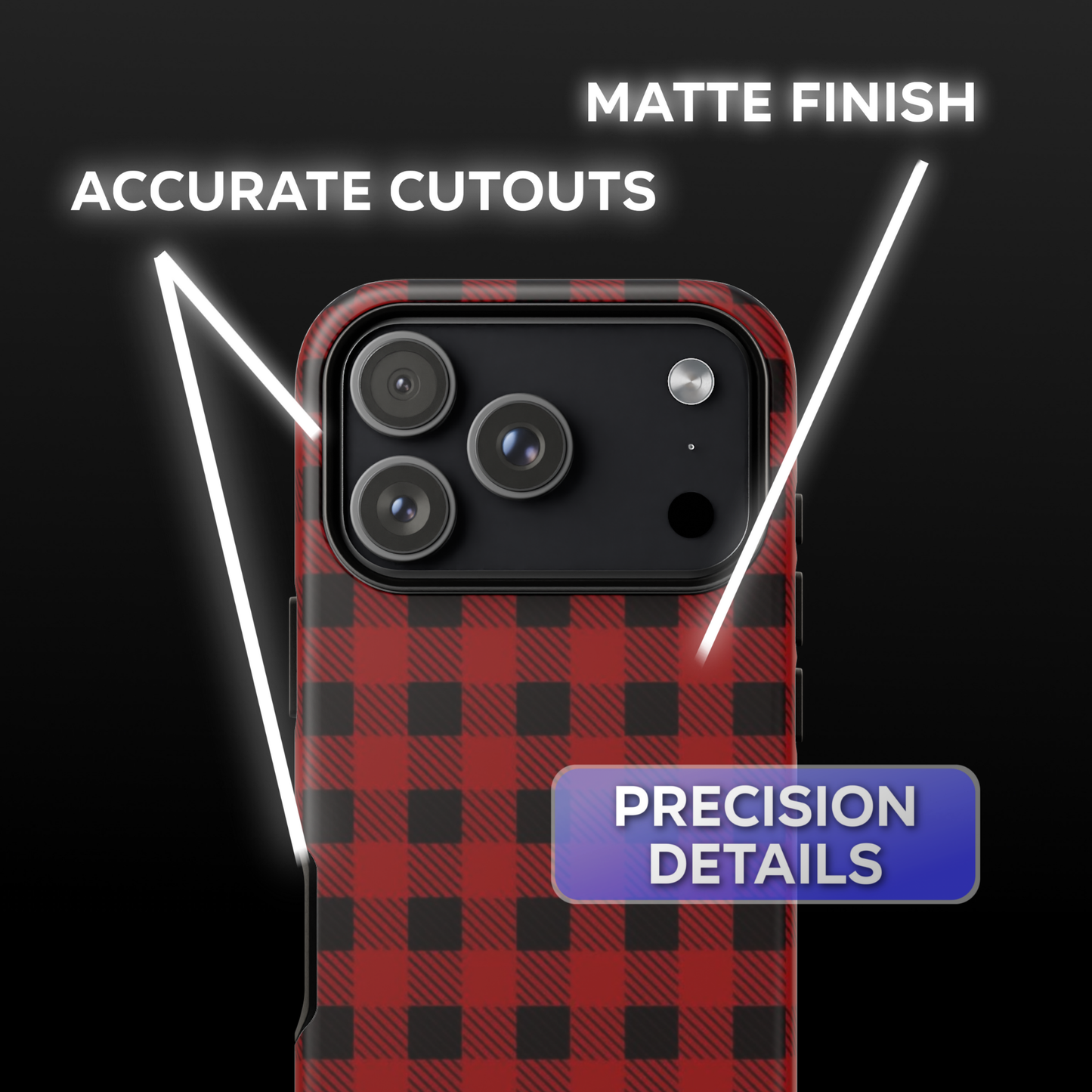 Red Plaid Phone Case