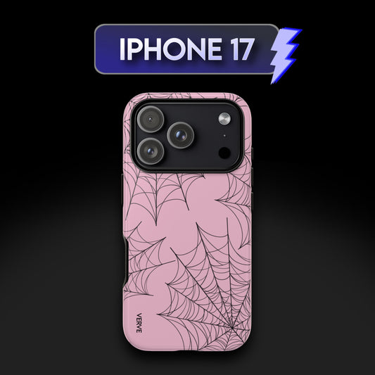 Pink Spider Web Phone Case