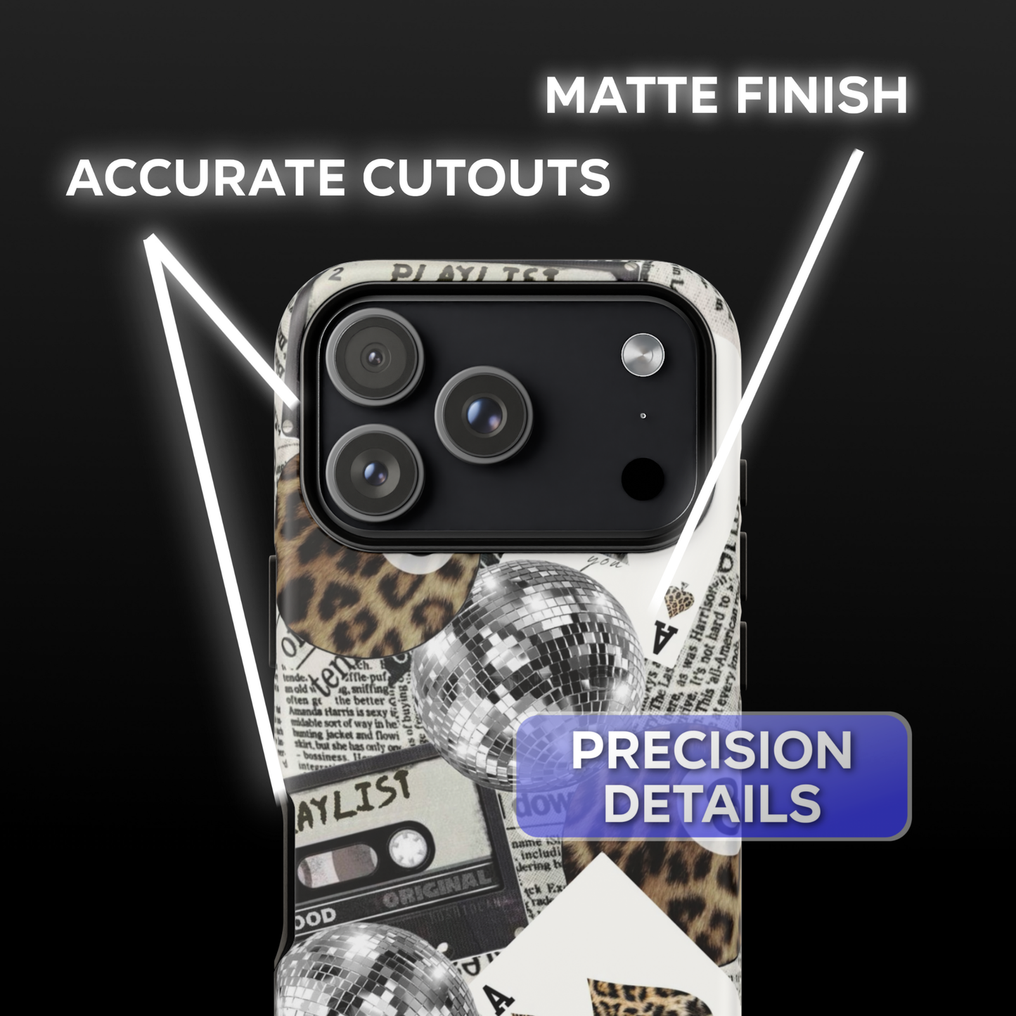 Y2K Newspaper Phone Case