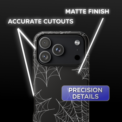Black Spider Web Phone Case