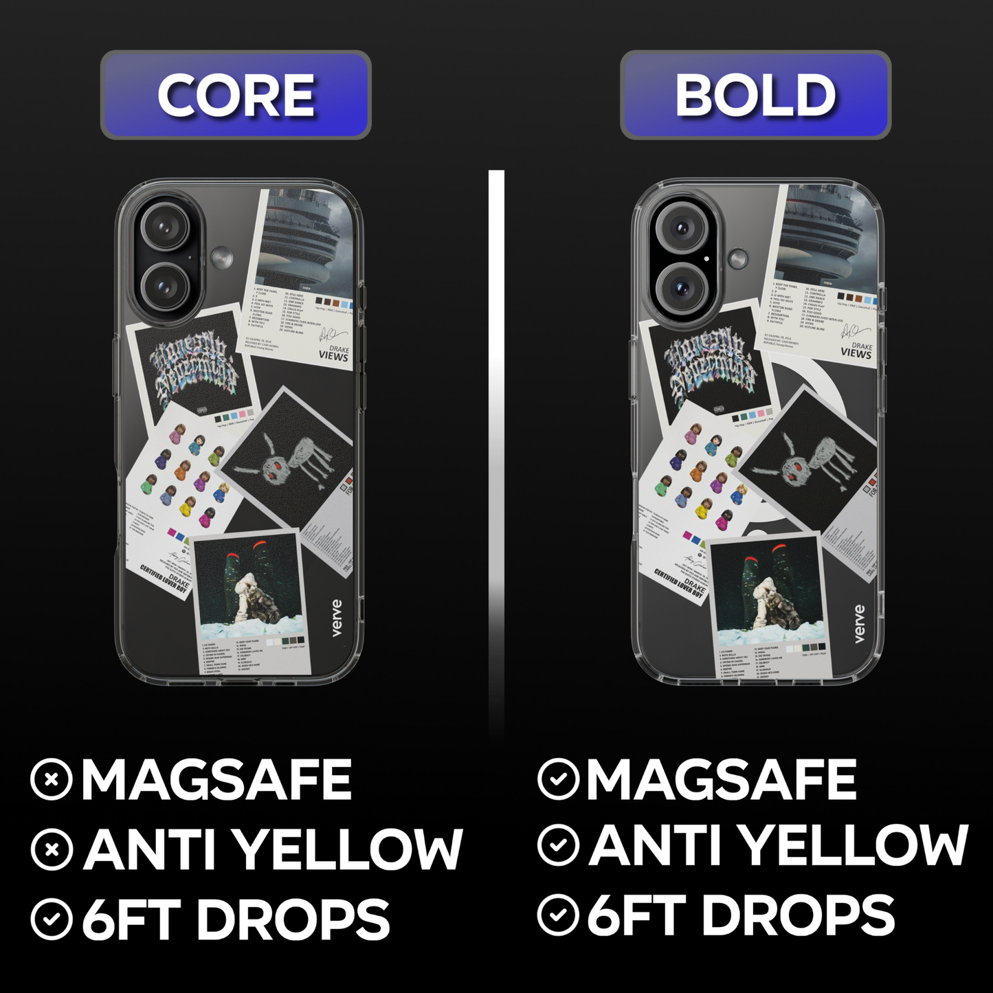 Drake Album Covers Clear Phone Case