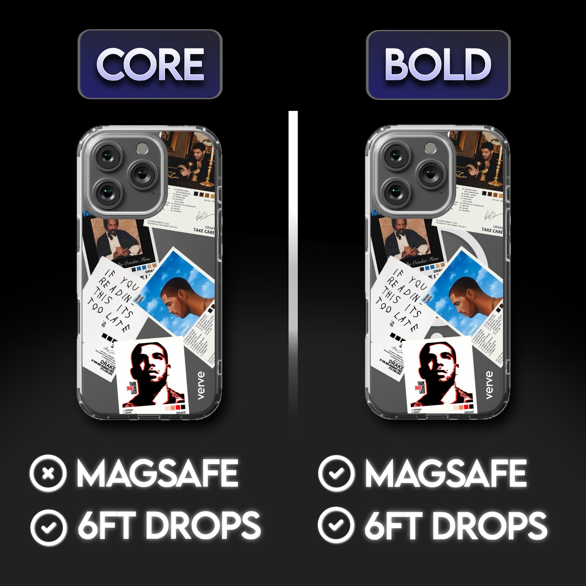 Drake Classics Albums Clear Phone Case