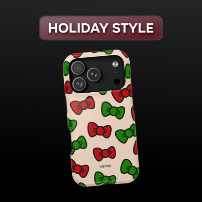 Hello Kitty Red & Green Bows Phone Case