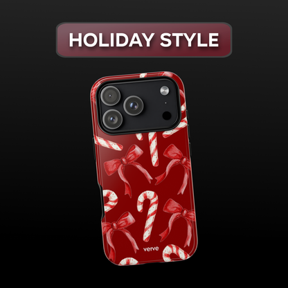 Candy Canes & Bows Phone Case