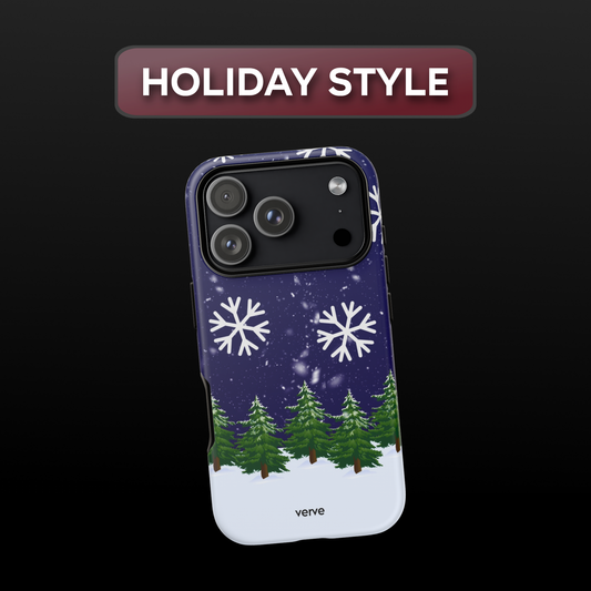 Snowy Pine Trees Phone Case