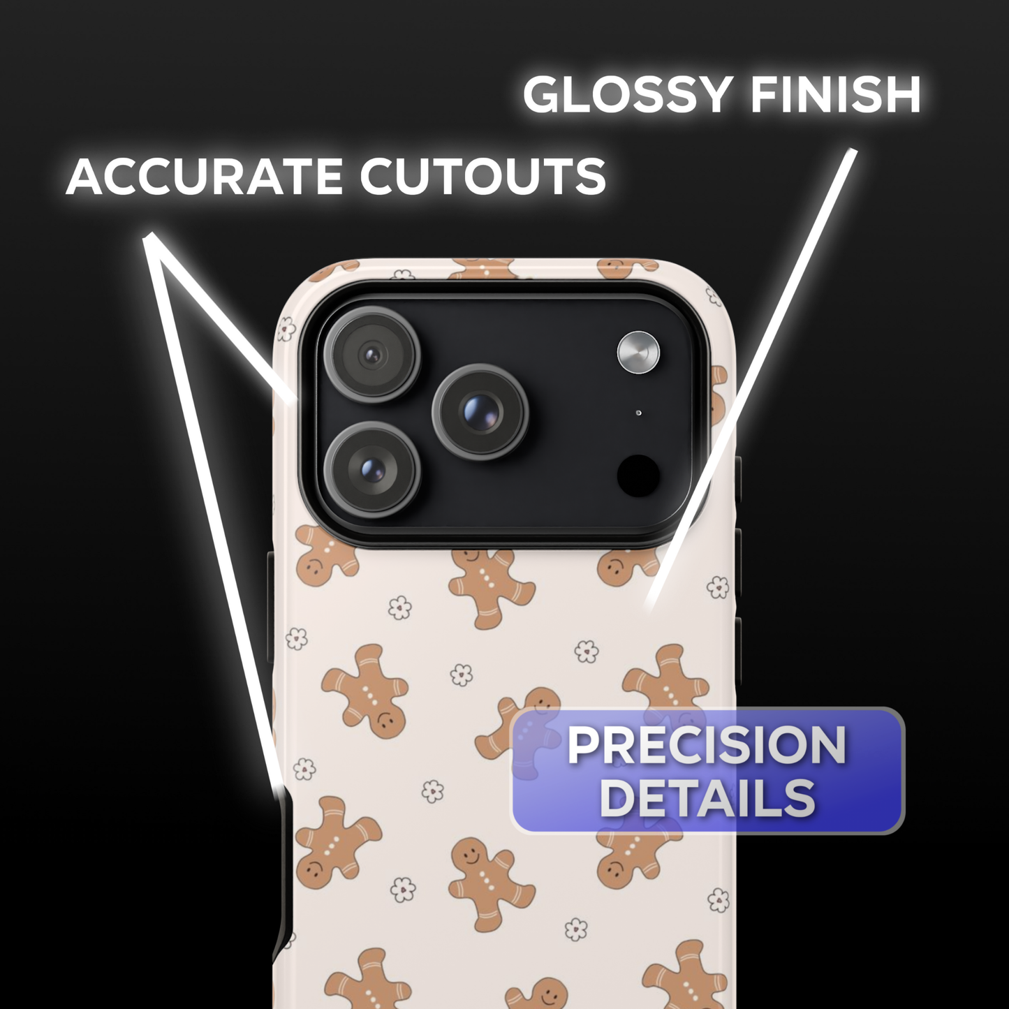 Gingerbread Flowers Phone Case