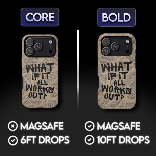 What If It All Works Out Newspaper Phone Case