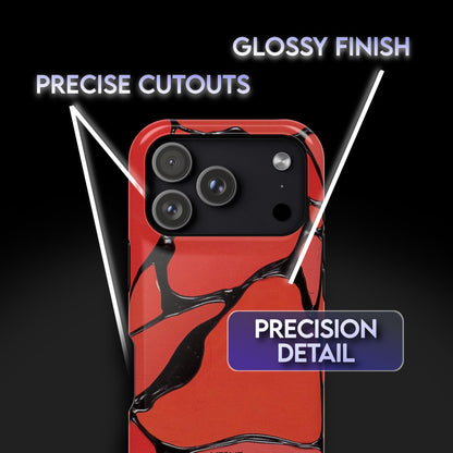Burning Black Chrome Phone Case