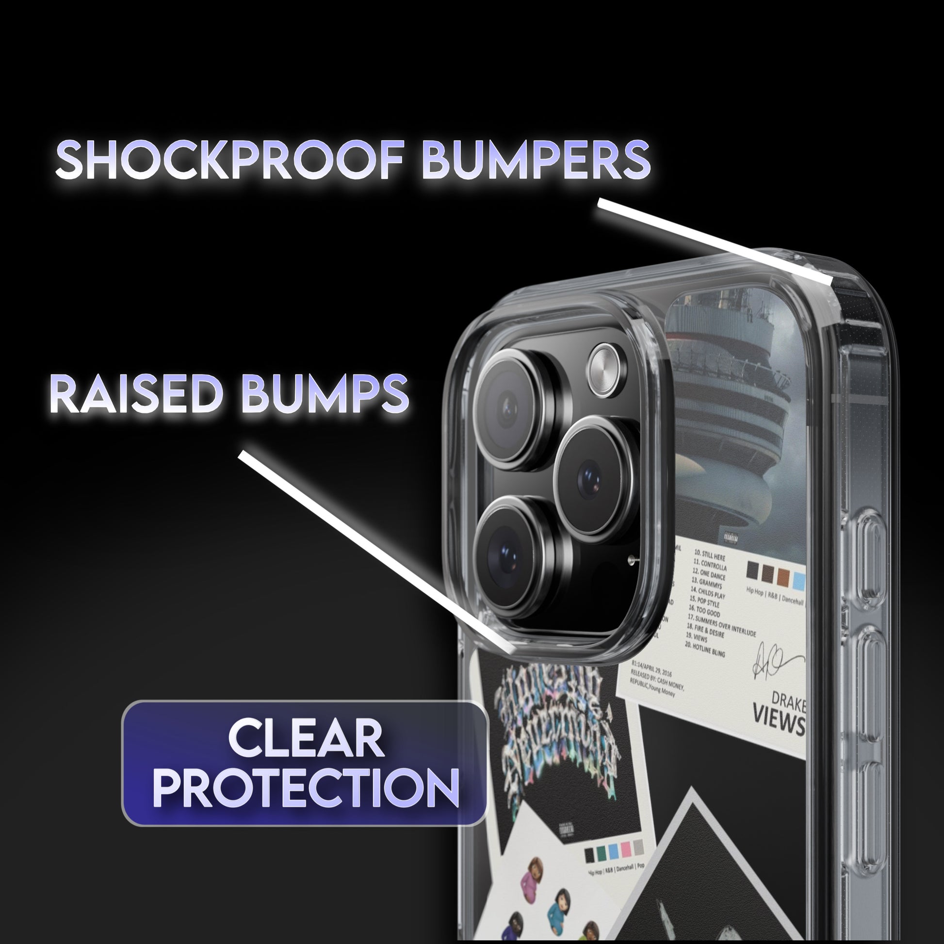 Drake Album Covers Clear Phone Case