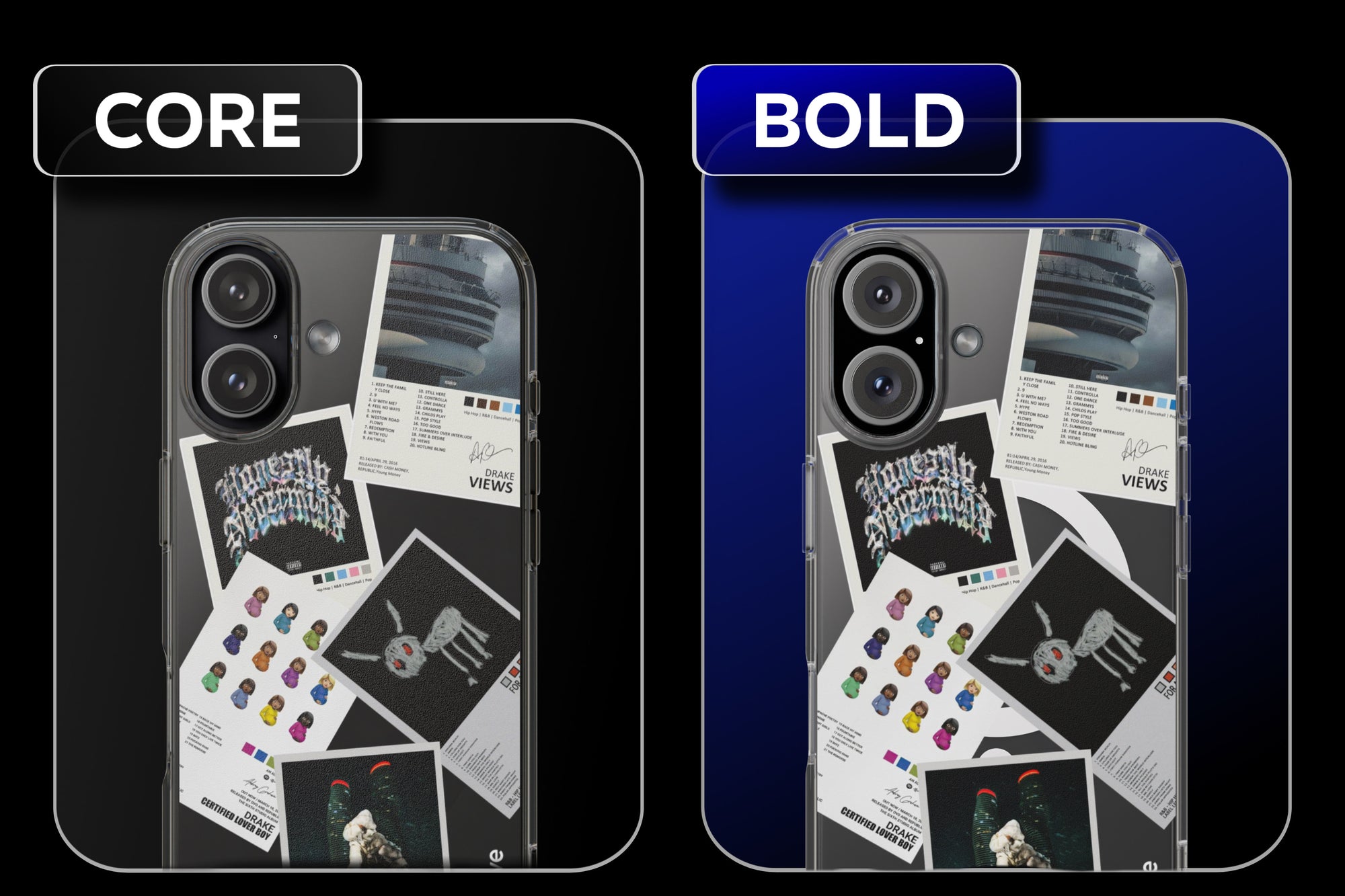 Drake Classics Albums Clear Phone Case