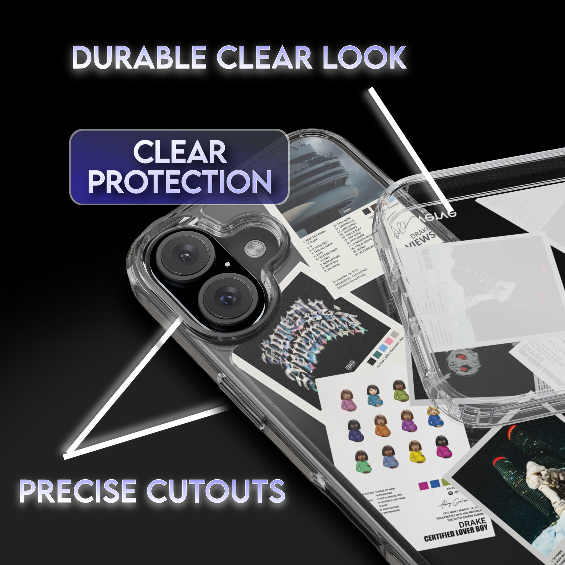 Drake Album Covers Clear Phone Case