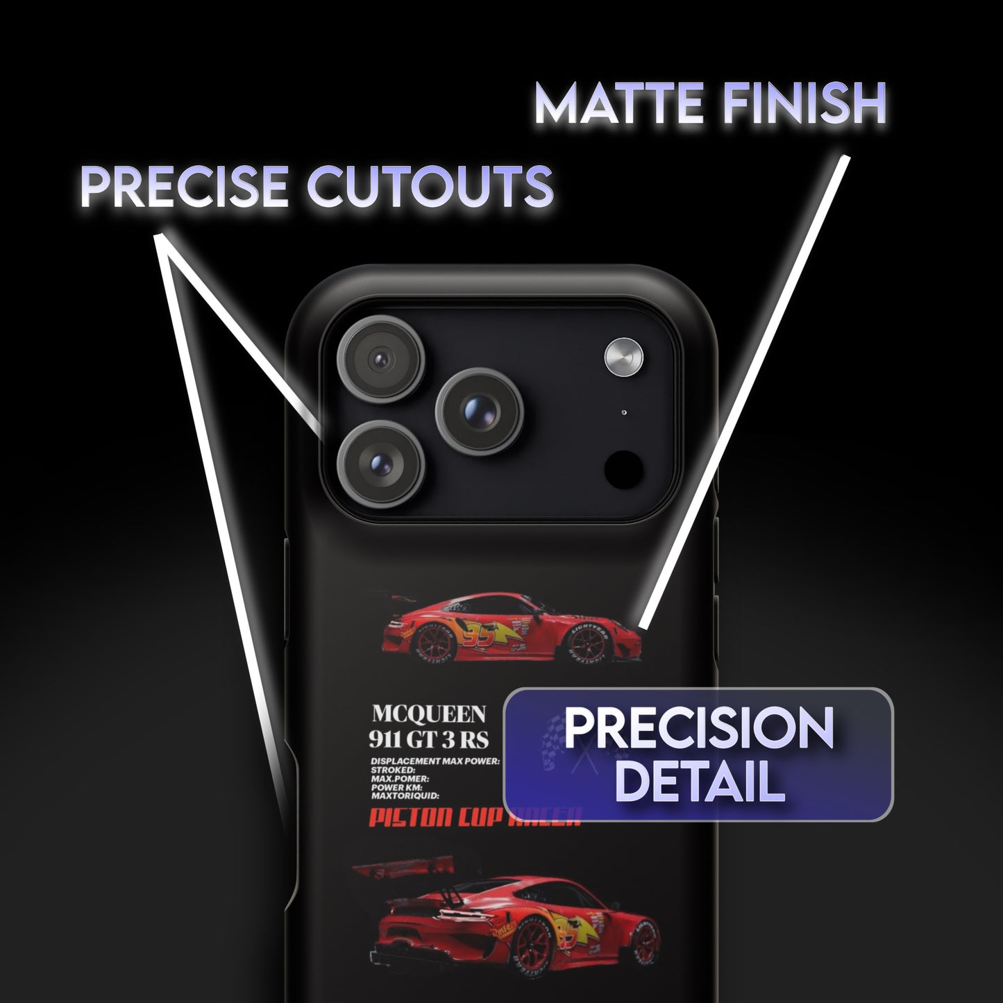 Cars McQueen 911 GT3 RS Phone Case