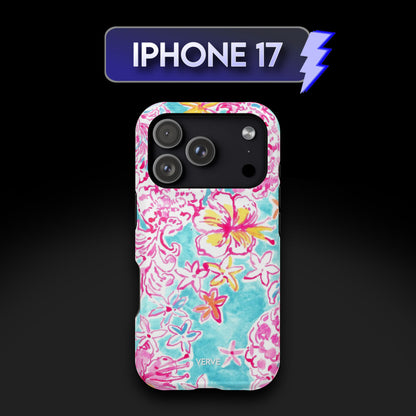 Tropical Watercolor Flowers Phone Case