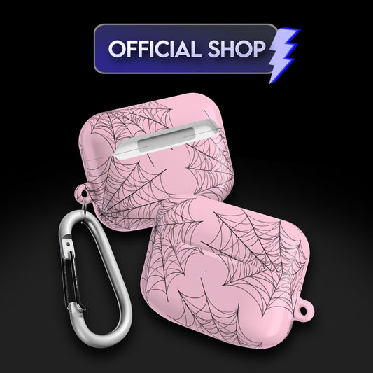 Spider Web Light Pink AirPod Case